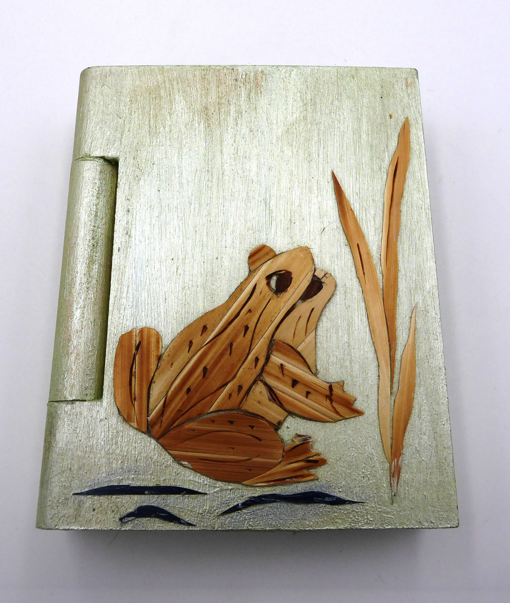Support bloc notes en bois décoré
