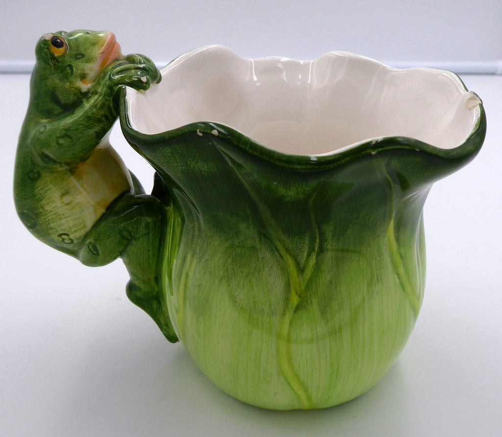 Petit vase grenouille en céramique