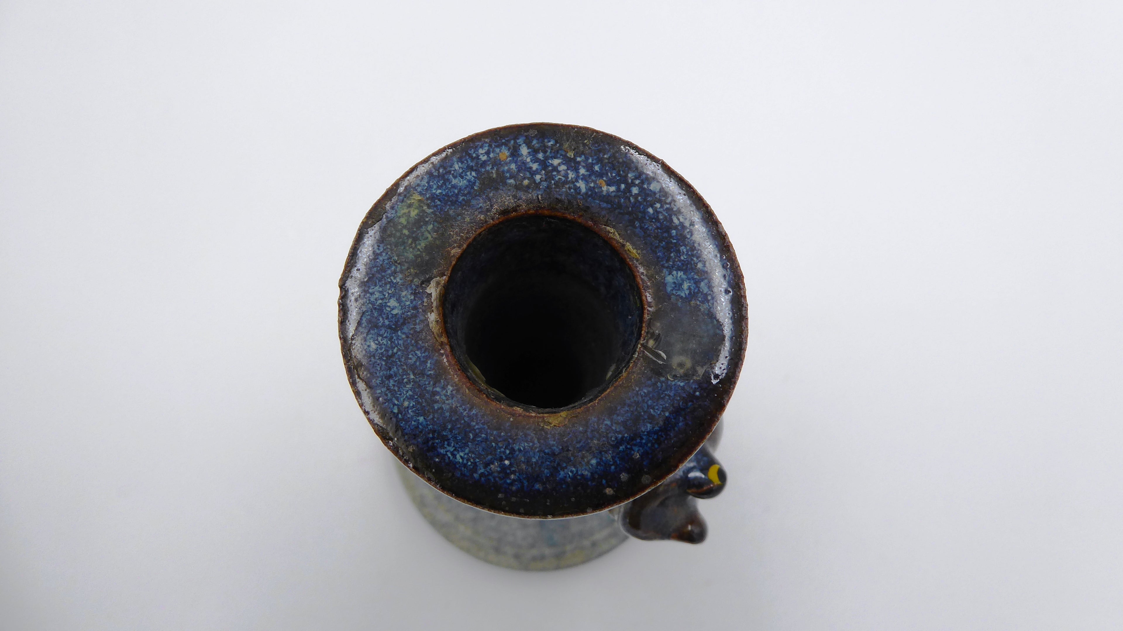 beau bougeoir signé en céramique