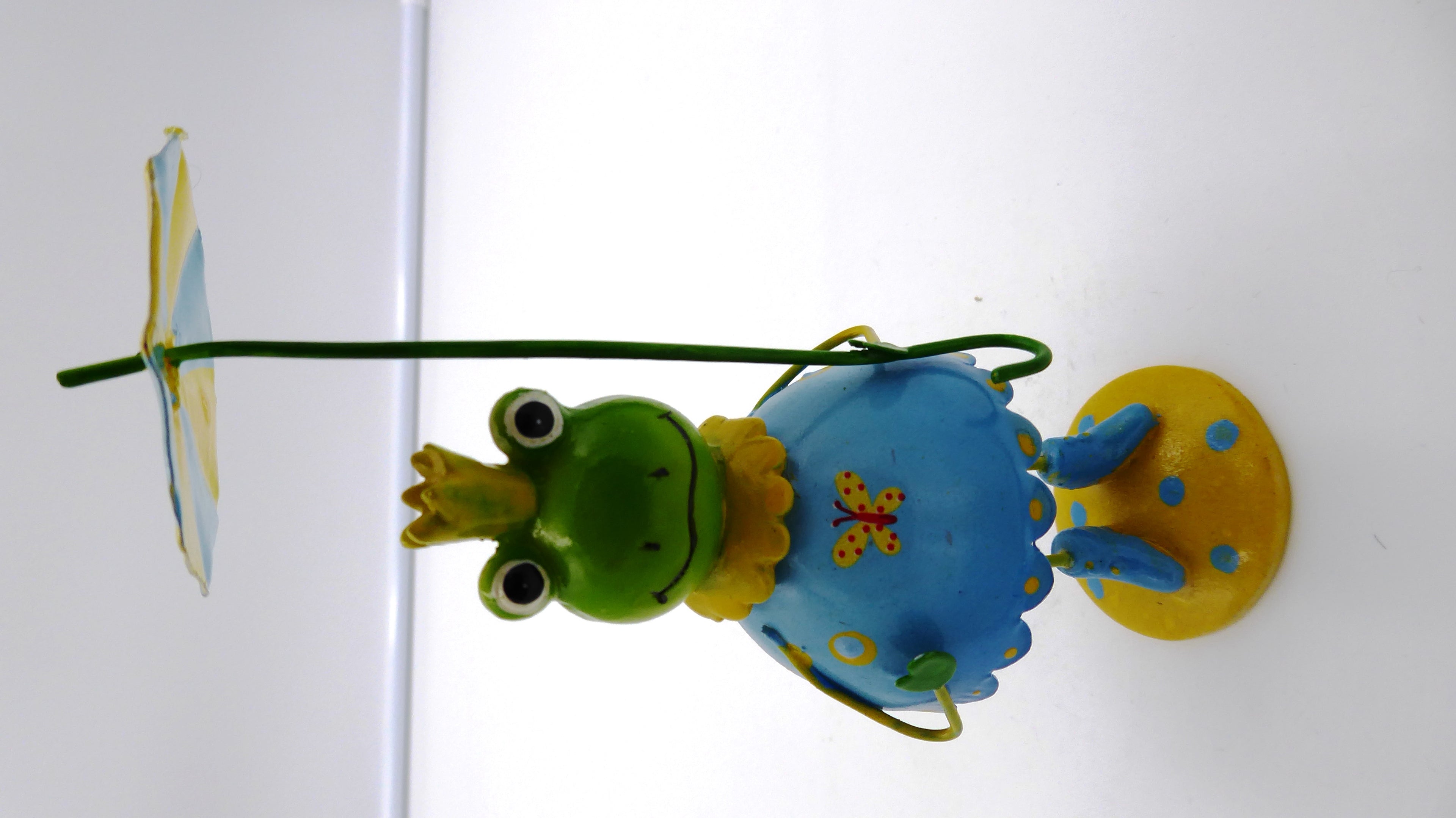 Original petit assemblage bois grenouille sur ressort (Elle ondule)