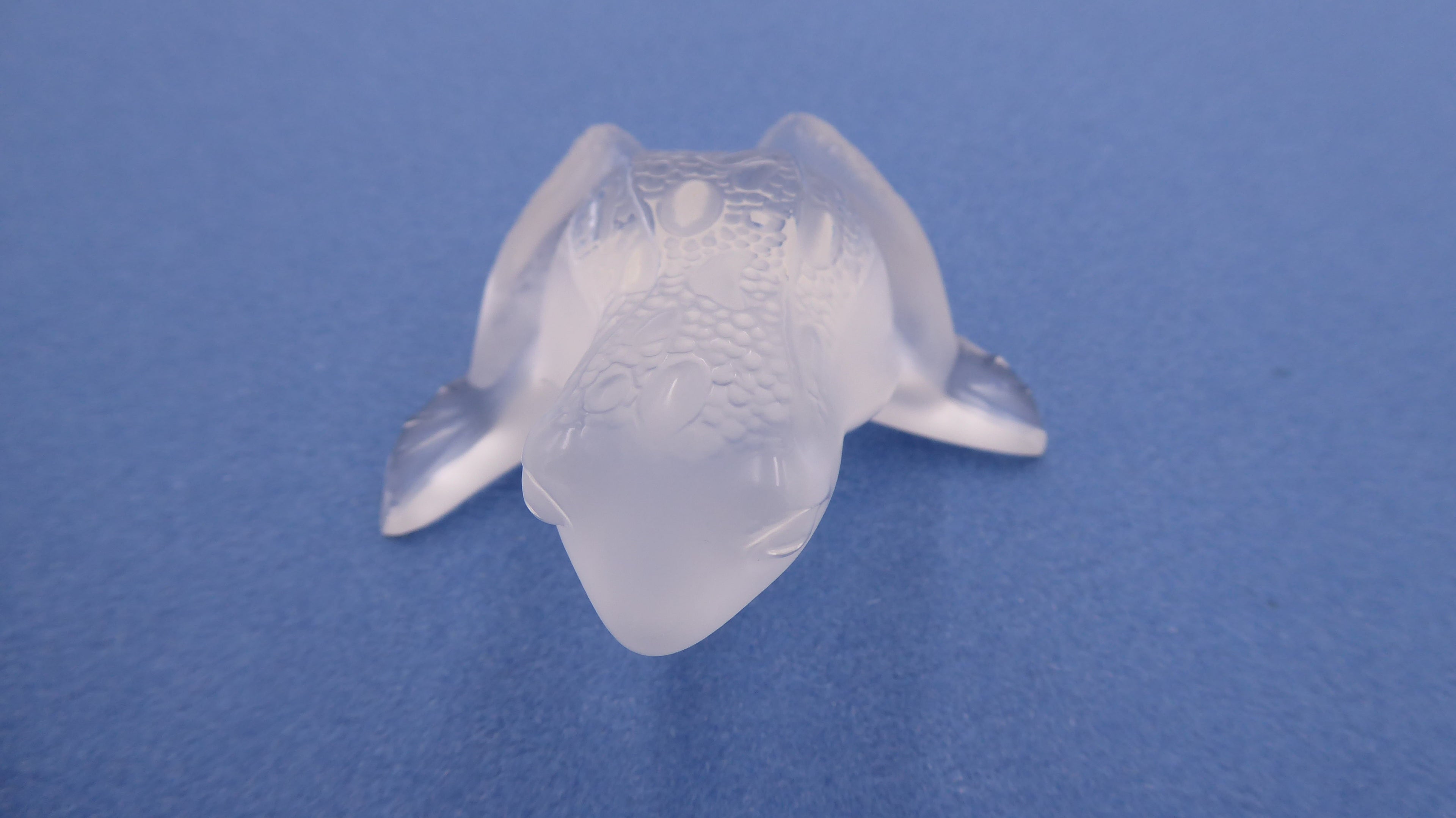 Grenouille sauteuse LALIQUE en cristal incolore