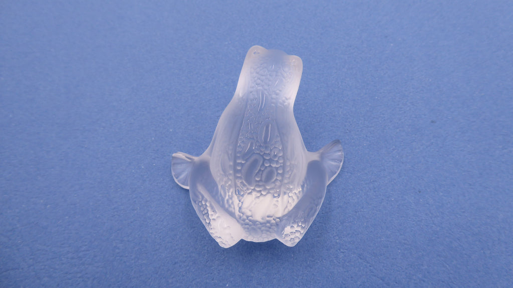 Grenouille sauteuse LALIQUE en cristal incolore