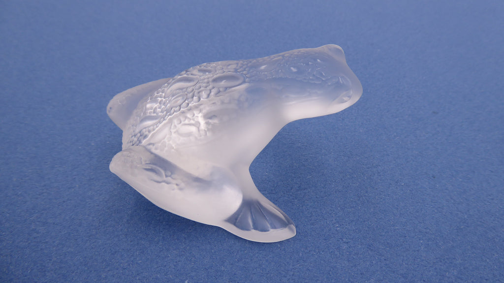 Grenouille sauteuse LALIQUE en cristal incolore