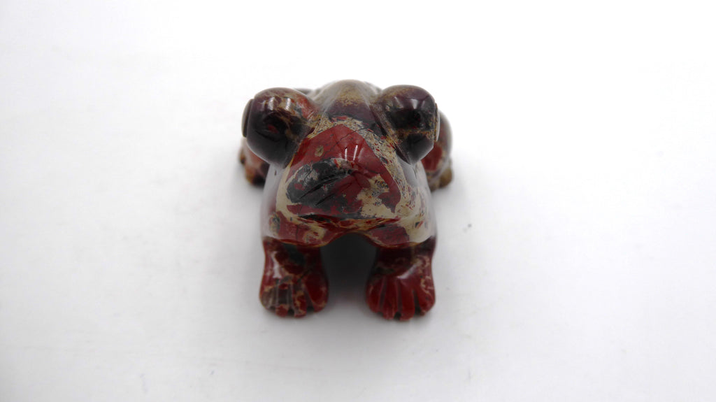 Superbe grenouille en onyx aux rares couleurs