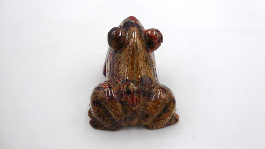 Superbe grenouille en onyx aux rares couleurs