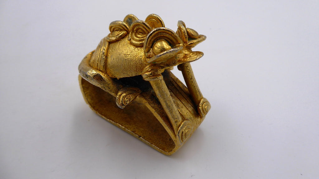 Grenouille en métal doré (Pièce assez rare-Indienne ?)