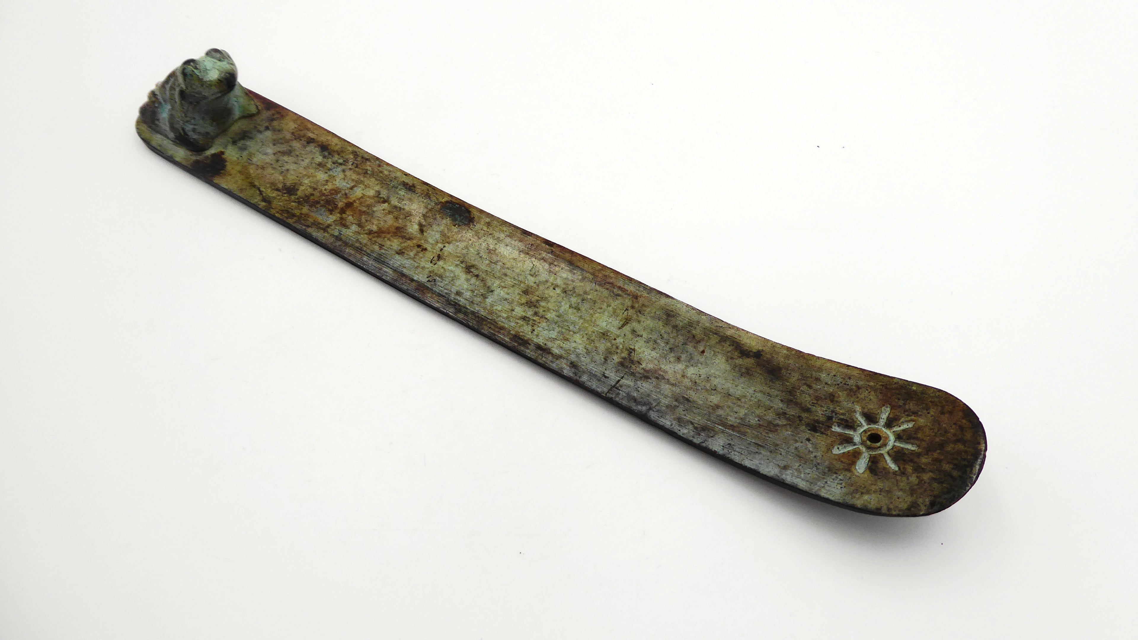 Chausse pied grenouille en bronze