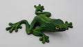 Grosse grenouille en fonte de couleur verte