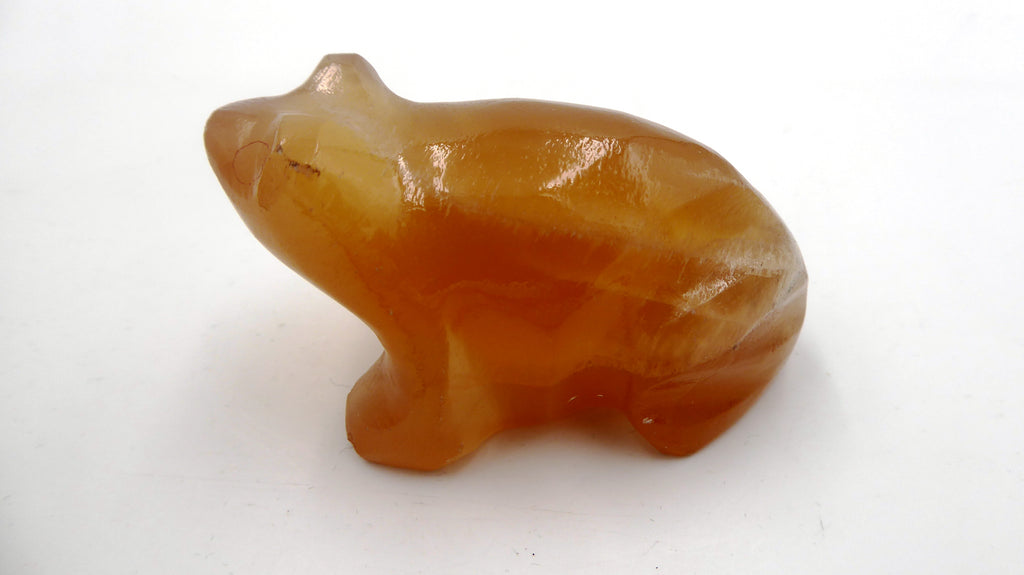 Grenouille en onyx ambre
