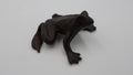 Grenouille en fonte marron