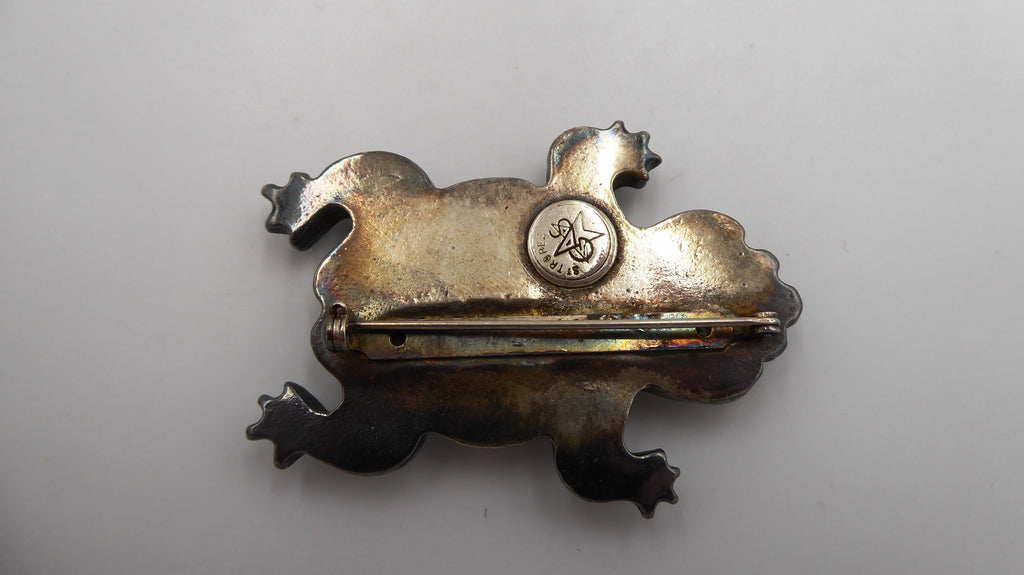 Broche GAS DE DE SAINT-TROPEZ en laiton argenté