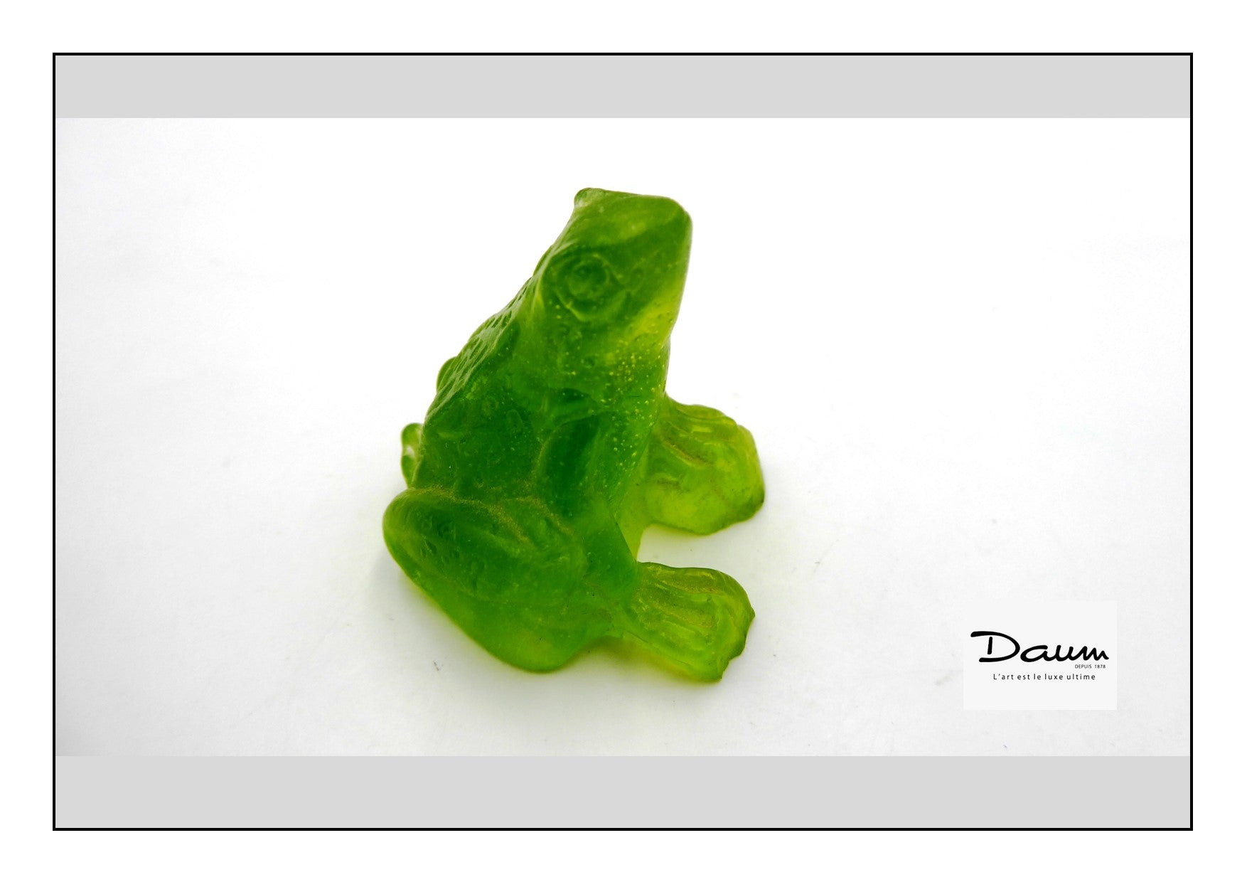 Petite grenouille DAUM verte