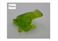 Grenouille DAUM en pâte de verre coloris vert acide