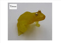 Grenouille DAUM jaune aux yeux dorés