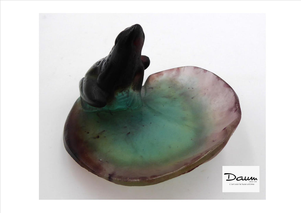 Petit vide poche en pâte de verre DAUM