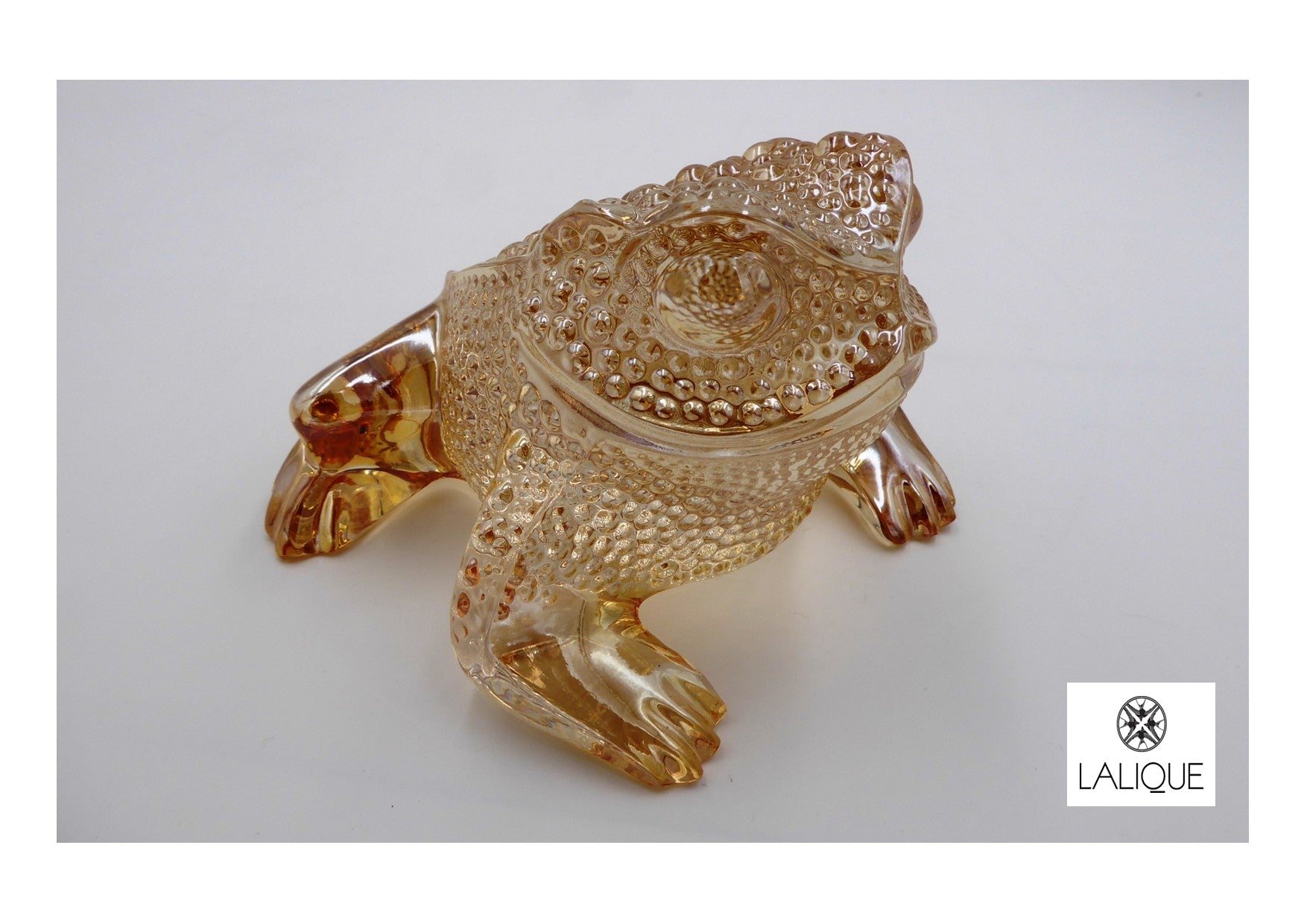 Crapaud GRÉGOIRE Immense succès de la maison LALIQUE en cristal lustré or