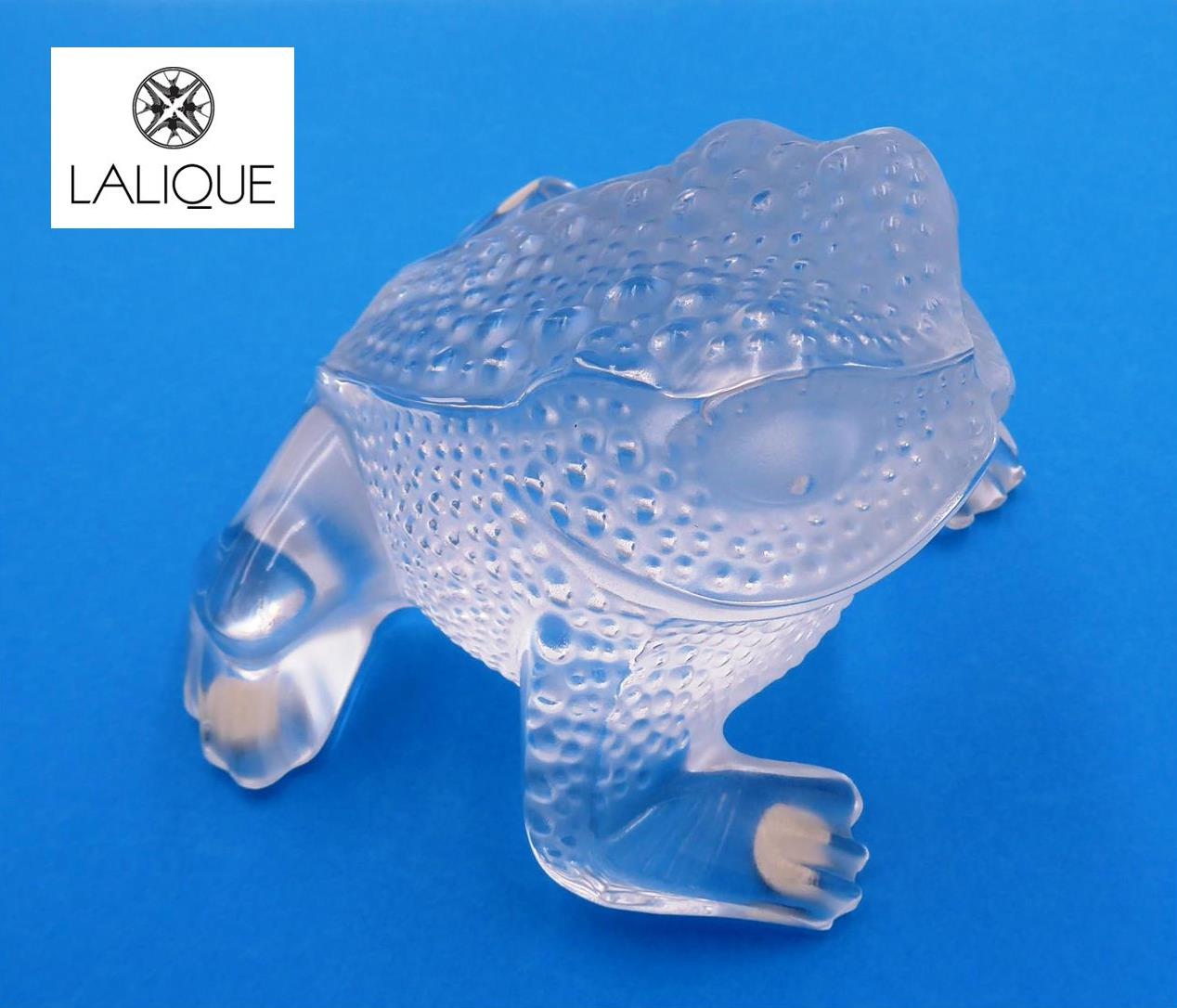Crapaud GRÉGOIRE Immense succès de chez LALIQUE en cristal incolore