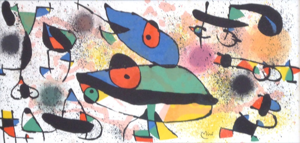 JOAN MIRÓ Les grenouilles (Lithographie originale signée dans la planche)