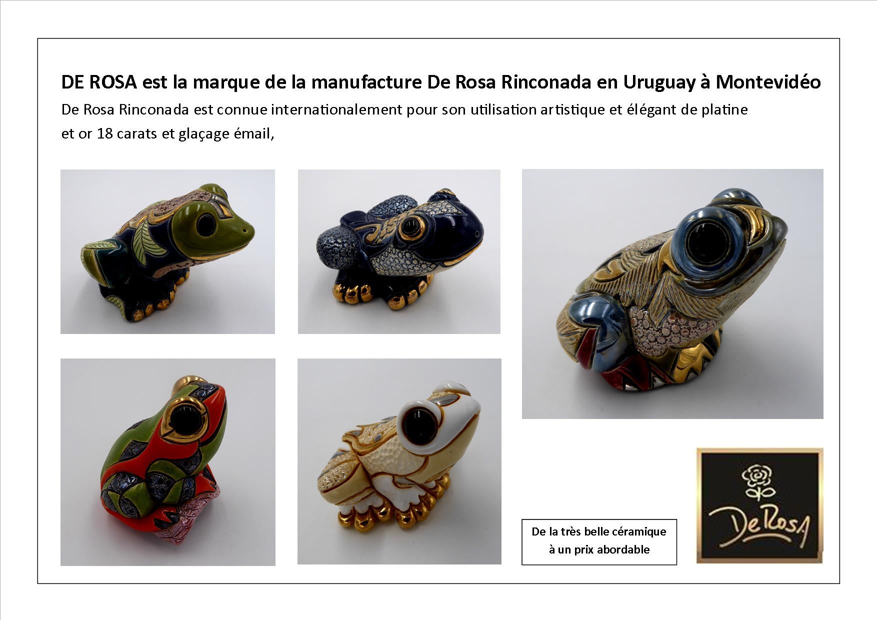 Page accueil site DE ROSA site GRENOUILLES DU MONDE