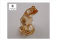Grenouille rainette LALIQUE en cristal lustré or