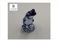 Grenouille rainette LALIQUE en cristal bleu