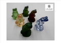 Collection complète des grenouilles rainettes LALIQUE - Six exemplaires en cristal signés