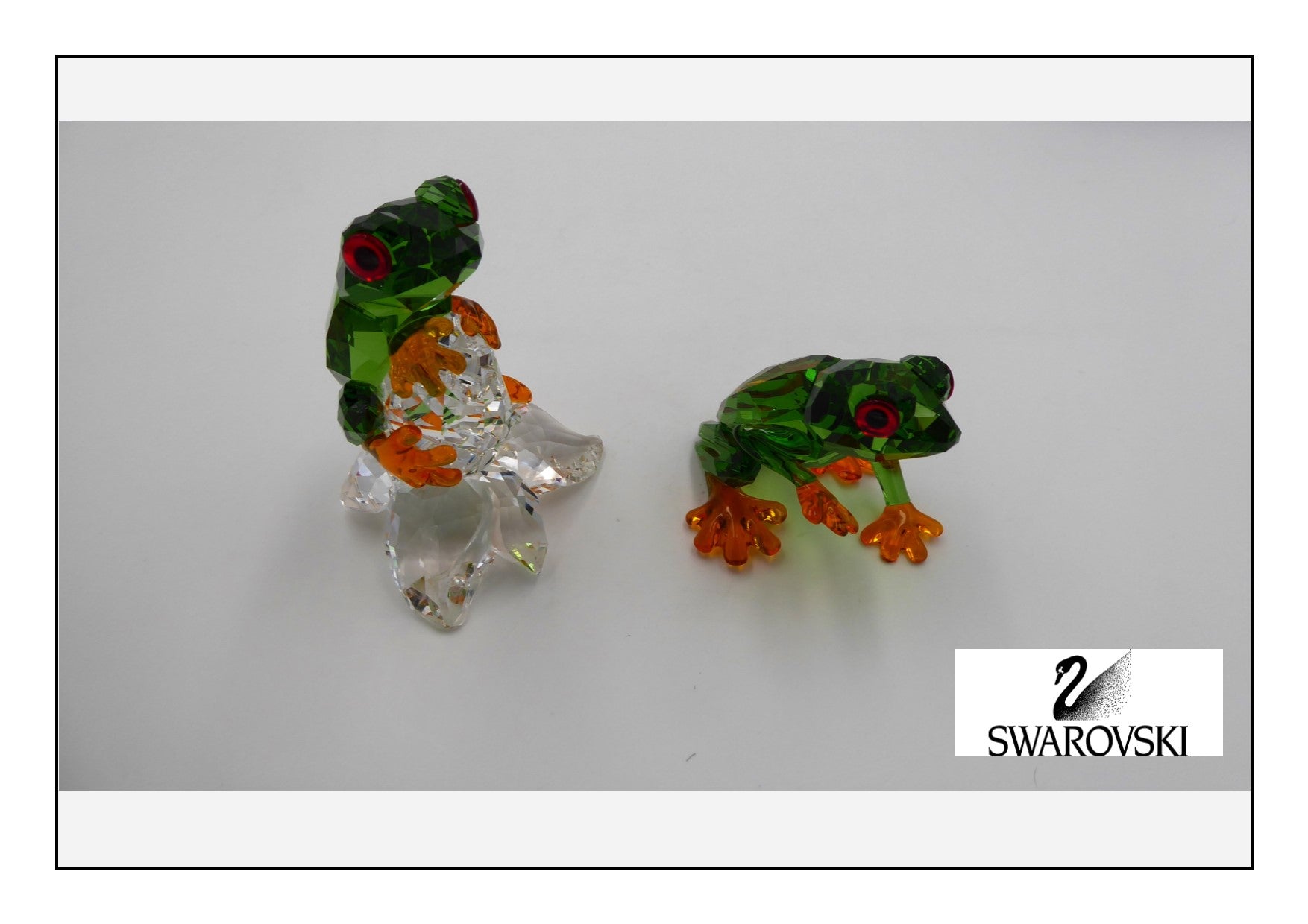 Couple de grenouille SWAROVSKI en cristal